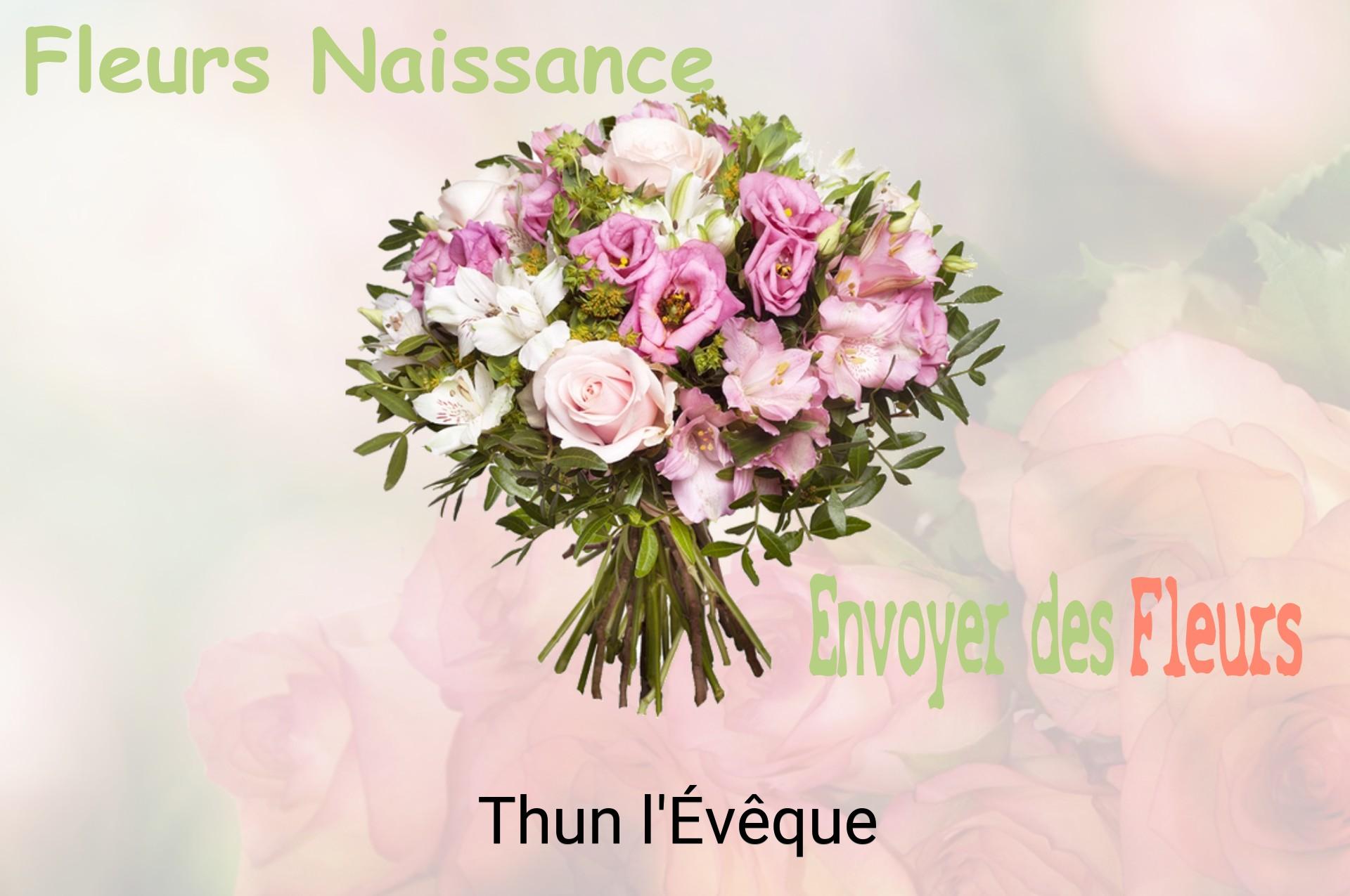 Bouquet de fleurs de naissance livré à Thun-l'Évêque